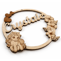 Décoration murale LICORNE personnalisée – Prénom de l’enfant