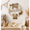 Décoration murale PANDA personnalisée – Prénom de l’enfant