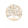 Arbre de vie personnalisé avec fleur de vie – Décoration murale en bois – Arbre de vie famille