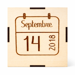 Dé de naissance personnalisé en bois – Cadeau naissance bébé – Cube souvenirs prénom, date, heure, poids, taille