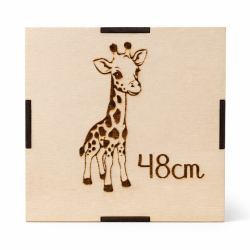 Dé de naissance personnalisé en bois – Cadeau naissance bébé – Cube souvenirs prénom, date, heure, poids, taille