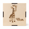 Dé de naissance personnalisé en bois – Cadeau naissance bébé – Cube souvenirs prénom, date, heure, poids, taille
