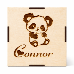 Dé de naissance personnalisé en bois – Cadeau naissance bébé – Cube souvenirs prénom, date, heure, poids, taille
