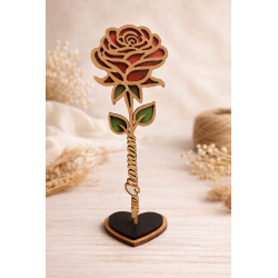 Rose éternelle personnalisée – Fête des mamans