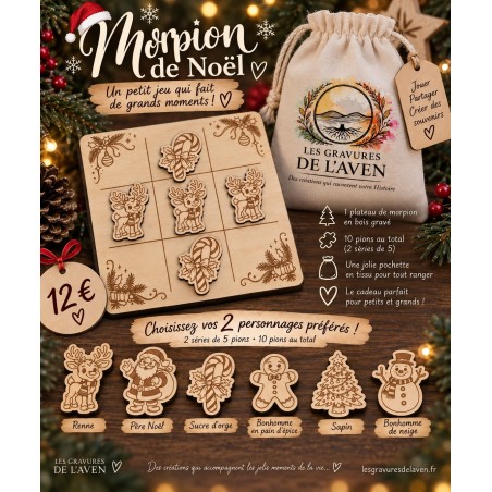 Morpion de Noël – Personnalisez vos pions