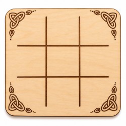 Morpion Celte en bois – Jeu breton artisanal | Les Gravures de l’Aven