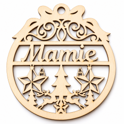 Ornement de Noël personnalisé en bois – Magie de Noël | Les Gravures de l’Aven