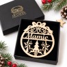 Ornement de Noël personnalisé en bois – Magie de Noël | Les Gravures de l’Aven
