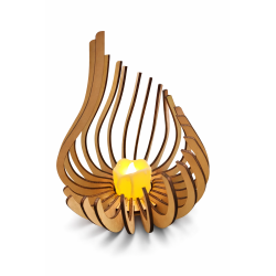 Danse de Lumière - Photophore en bois – Collection Spirale