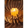 Danse de Lumière - Photophore en bois – Collection Spirale
