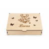 Boîte Naissance Personnalisée en Bois – Coffret Prénom et Illustration Gravés