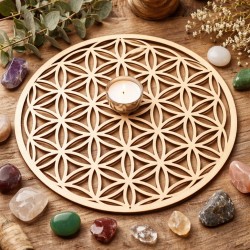 Fleur de vie en bois – décoration murale