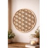 Fleur de vie en bois – décoration murale