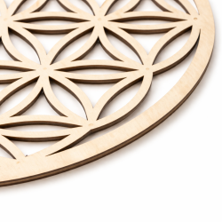 Fleur de vie en bois – décoration murale