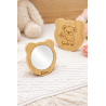 Miroir bébé personnalisé ourson | Cadeau naissance bois