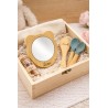 Miroir bébé personnalisé ourson | Cadeau naissance bois