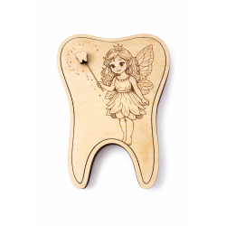 Boîte à dents de lait personnalisée en bois – Souvenir enfant