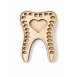 Boîte à dents de lait personnalisée en bois – Souvenir enfant