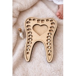 Boîte à dents de lait personnalisée en bois – Souvenir enfant